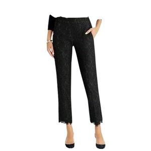 Like New J. Crew Black Lace Pants Size 2